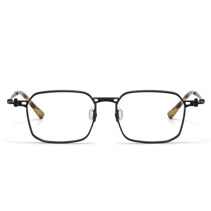 IEYECK Bingkai Kacamata Titanium Murni 150Mm Besar Kacamata Resep Antik Wajah Lebar Pria Bingkai Kacamata Pria