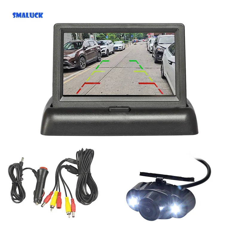 

Камера заднего вида SMALUCK, 4,3 дюйма, ЖК-дисплей