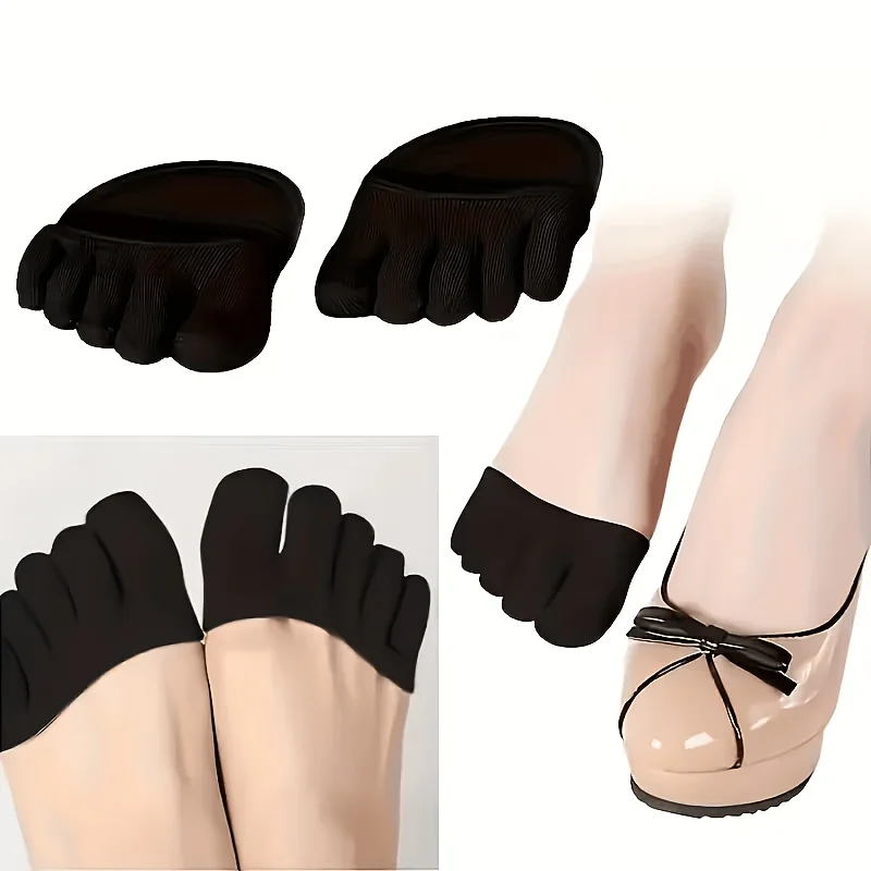 

1pairs long half-length socks, comfortable socks, suitable for pairing with high heels, and also can be used as split-toe socks.