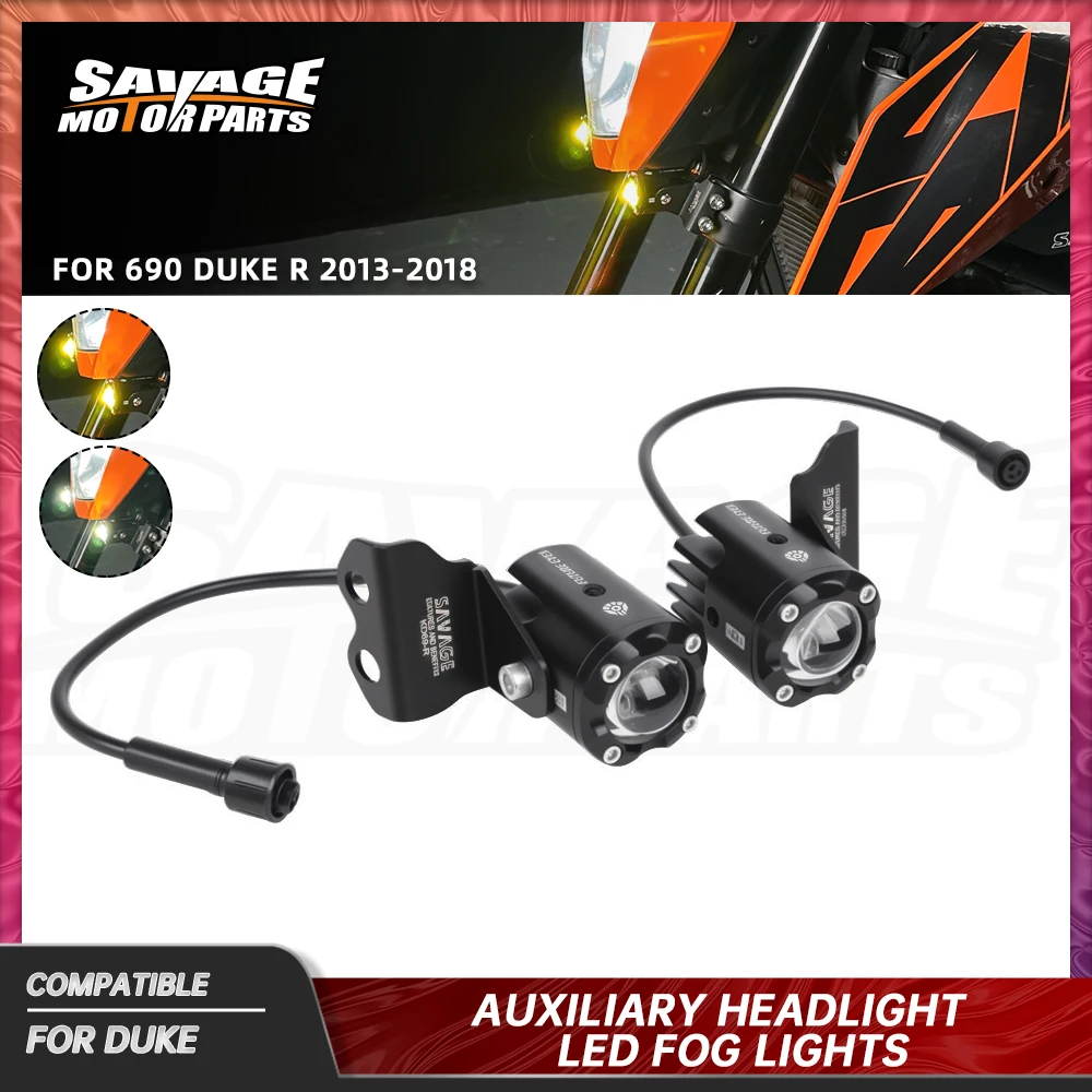 2018 Motorcycle Upgrade Brighter Lamp For 690 Duke 690 DUKE/R 2013+ Front Fog Light Auxiliary Lights LED Spot Driving Fog Lamp