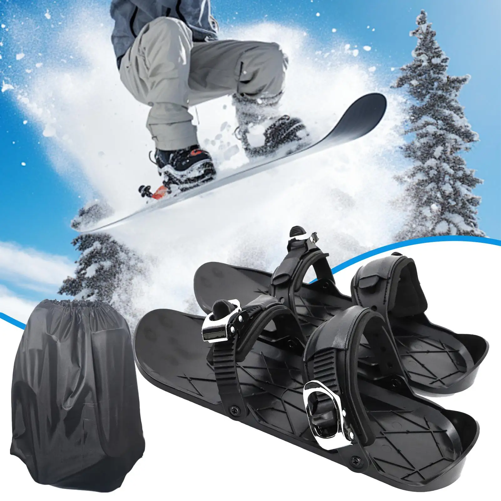 

Ski Skates For Snow Outdoor Winter Ice Skates Snowshoes Non-slip Snowblades Sport Shoes For Practice Travel Winter Professionals