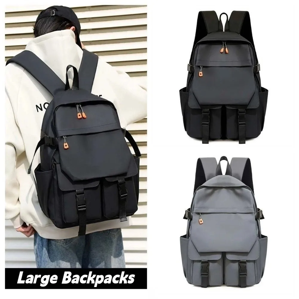 

Large Capacity Men's Large Backpacks Wear-resistant Waterproof Student School Bag Streetwear Oxford Cloth Travel Knapsack