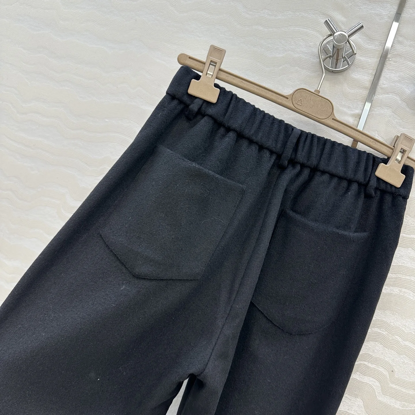 편안한 캐주얼 울 스트레이트 레그 팬츠 여성용 다용도 롱 바지 따뜻한 가을 겨울 패션 트렌드