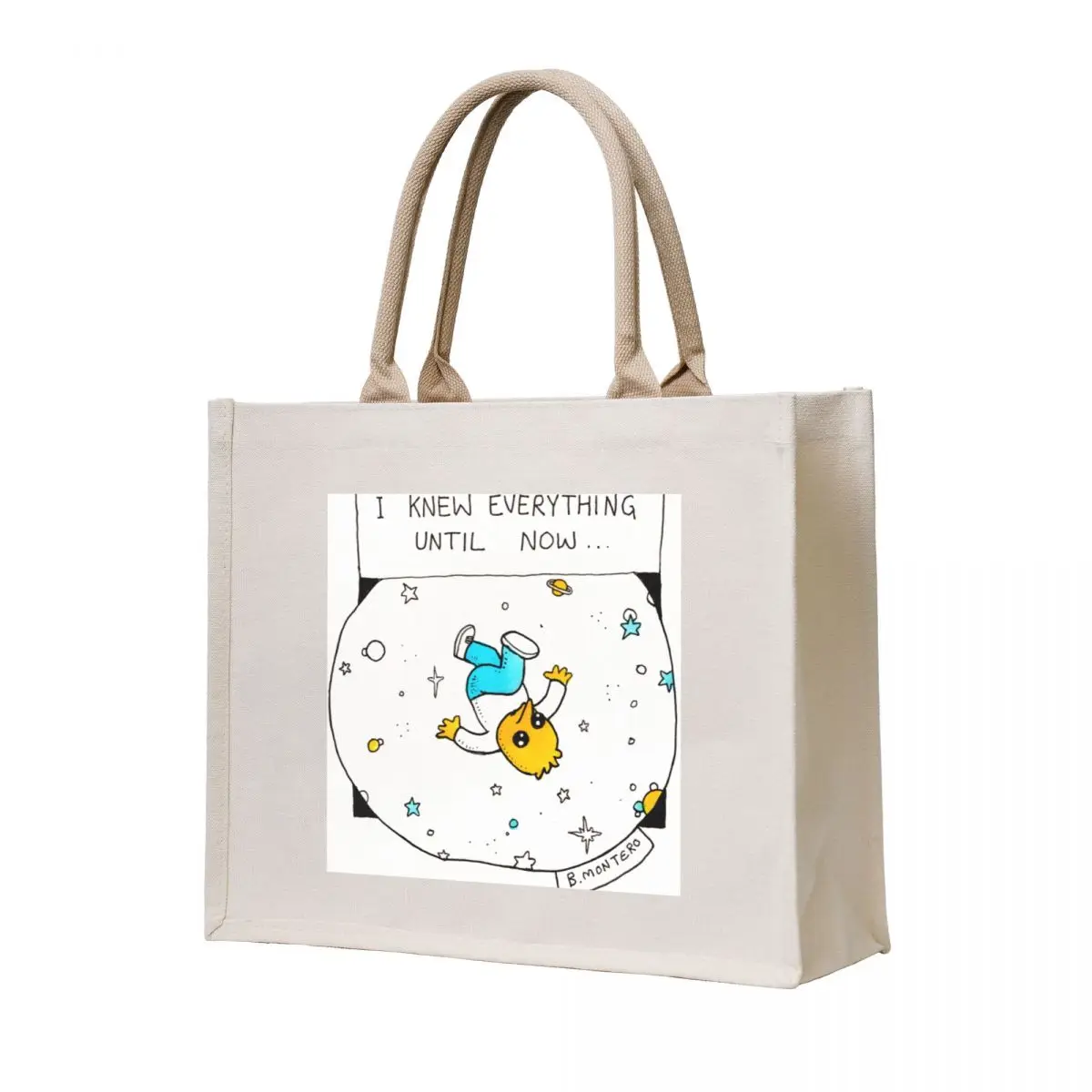 

I Knew Everything Until Now Tote Bag custom tote bag Women's handbag shopper bags for women woman shopping bag