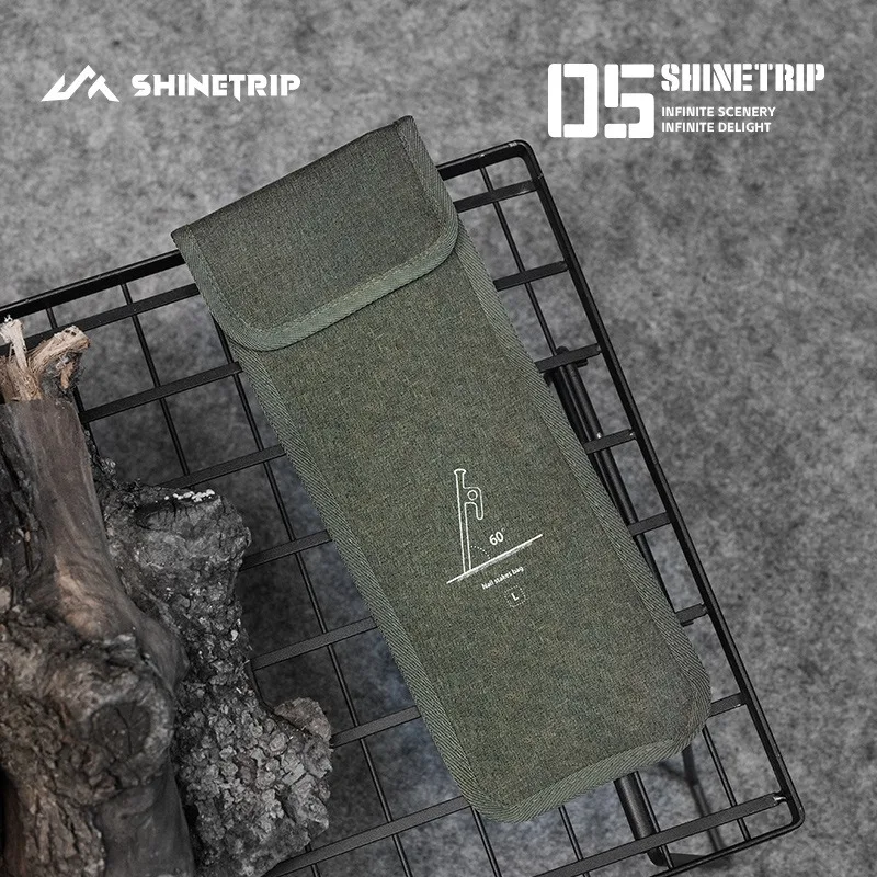 SHINETRIP Bolsa de almacenamiento de estacas para tienda de campaña al aire libre, tela Oxford resistente para clavijas de 20 y 30CM, organizador de accesorios compacto