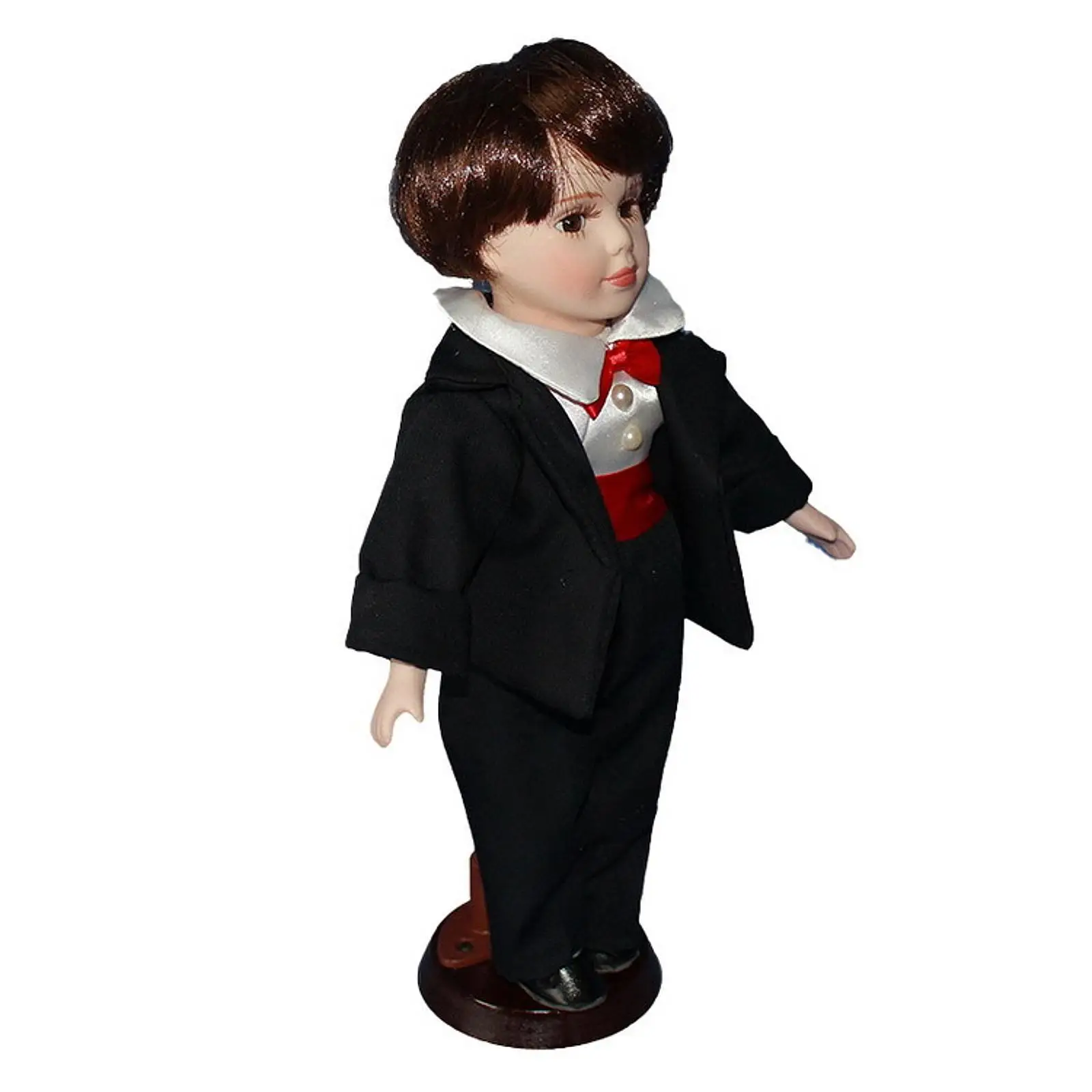 Decorative Porcelain Wedding Doll 40cm Figure Ornament Art Craft for Home Party and Anniversary