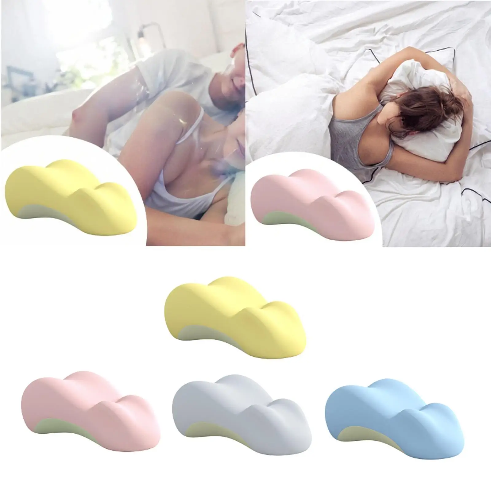 Leg Pillow Multipurpose Comfortable Practical Removable Cover Soft Position Support Pillow for Couples Men Women Adults Bedroom