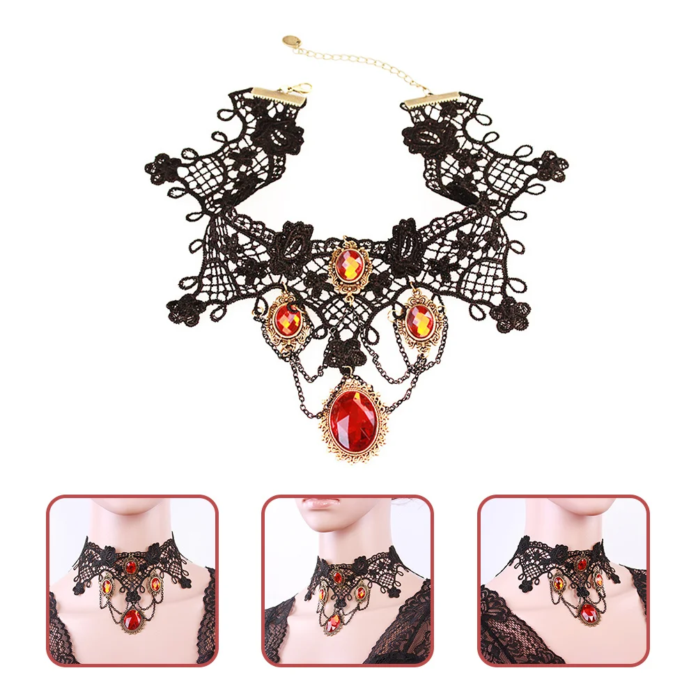 

Retro Gothic Lace Necklace Adjustable Choker for Women Fashion Accessory Gothic Necklace Goth Choker Goth Accessories