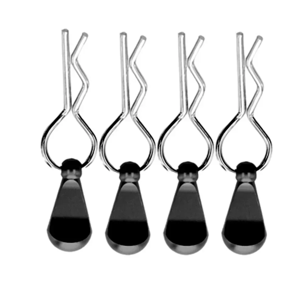 ชุดคลิปยึดตัวถังรถ 4 ชิ้น พร้อมขายึดอะลูมิเนียม สำหรับรถโมเดล RC ขนาด 1/5 1/8 1/10 1/12 อะไหล่และอุปกรณ์เสริม