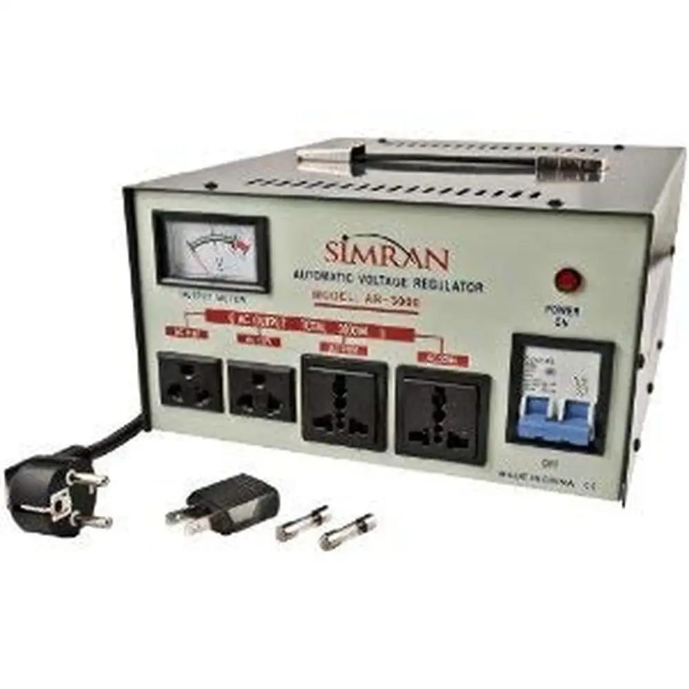 Powerful 3000W Voltage Regulator Stabilizer 110V/220V/240V Transformer 4 Outlets CE Certified