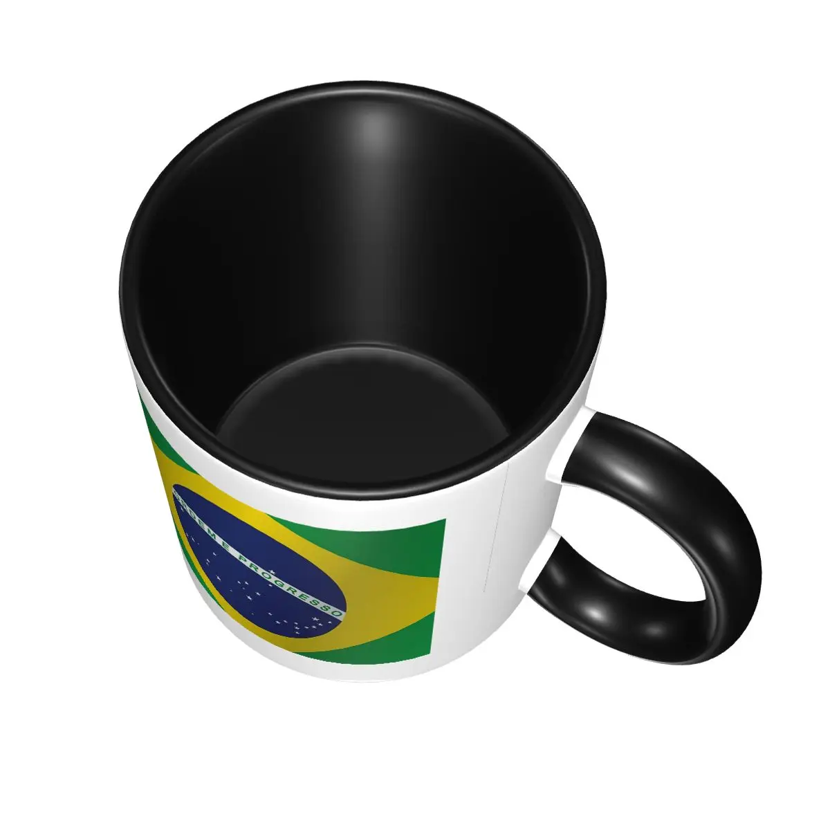 Brazil National Flag Mug Funny Ceramic Coffee Cups Tea Mugs Milk Cup Drinkware Gift for Woman Man