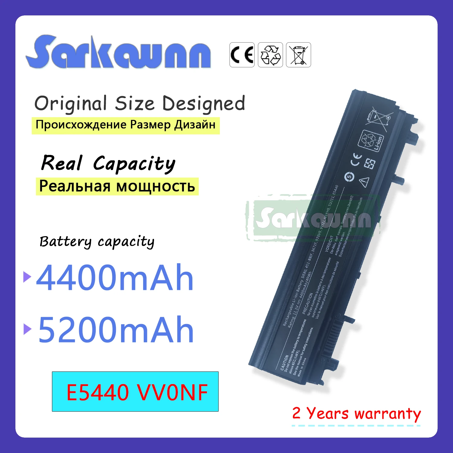 SARKAWNN E5440 VV0NF LAPTOP Battery For DELL Latitude 14 14 5000 14 5000-E5440 E5440 E5440 E5440 15 15 5000 15 5000-E5540 E5540