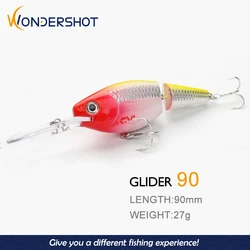 Wondershot A24 Hot Fishing Lure Joint Swimbait 90mm 27g Minnow Quality Professional Lure Swim Bait Wobbler Artificial Hard Bait