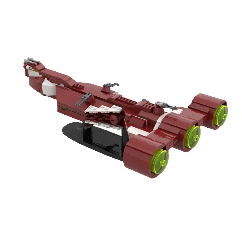 MOC بناء لعبة سلسلة حرب الفضاء نموذج تمثال سفينة الفضاء نموذج 666 قطعة مجموعة ألعاب التجميع الإبداعية مناسبة لجميع enthu