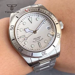Business 40mm Men's Stainless Steel NH35 Automatic Wristwatch Sapphire Date Dress Mechanical Watches Luminous Self-winding