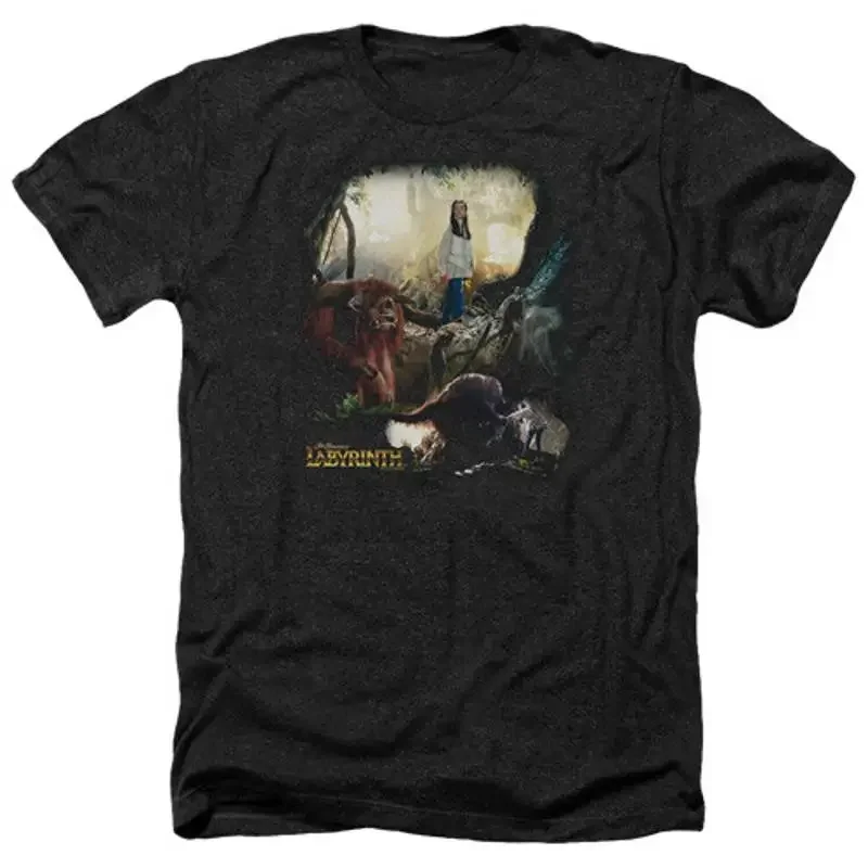 LABYRINTH SARAH LUDO Licensed Adult Men's Heather T Shirt SM 3XL