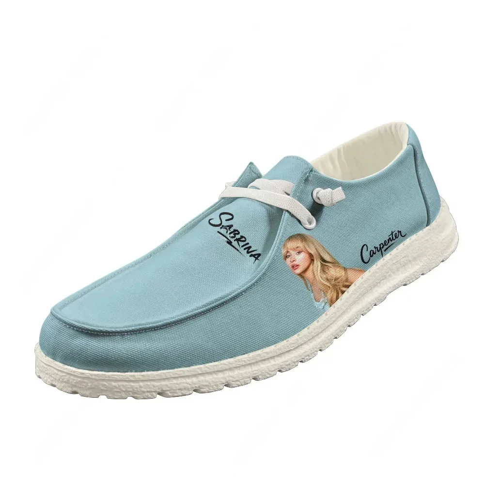 Sabrina Carpenter Loafers Men Woman Youth Casual Shoes Pop Singer Lightweight Flat Footwear Outdoor Daily Work Custom Shoe White