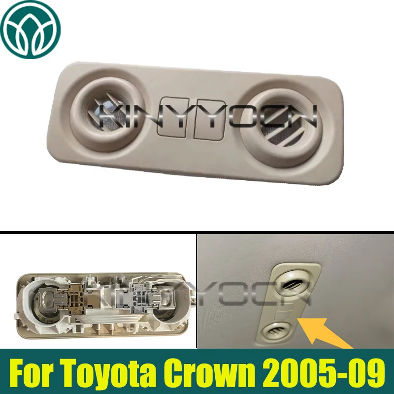 Used Beige Rear Reading Light For Toyota Crown 2005-2009 Rear Ceiling Light Rear Reading Ceiling Light