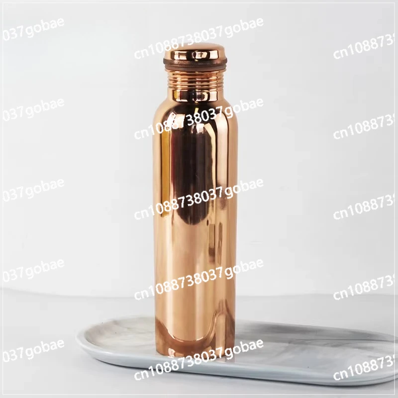 Pure copper handmade water bottle portable outdoor travel portable cold water bottle home practical
