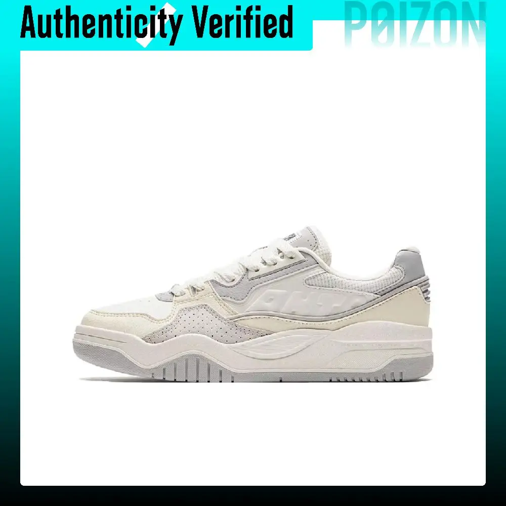 Anta Grand Slam Slip Resistant Abrasion Resistant Low top Skateboard Shoes Men's White Gray 112348060-8