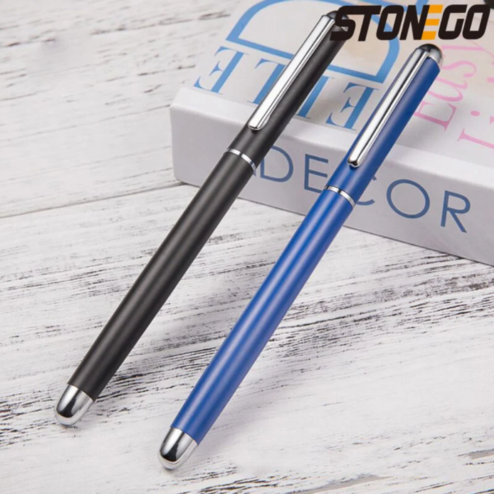 Rollerball Pens Smooth Writing Ballpoint Pen Medium Point 10mm Black Ink Gel Pen Refillable Office School Supplies Stationery