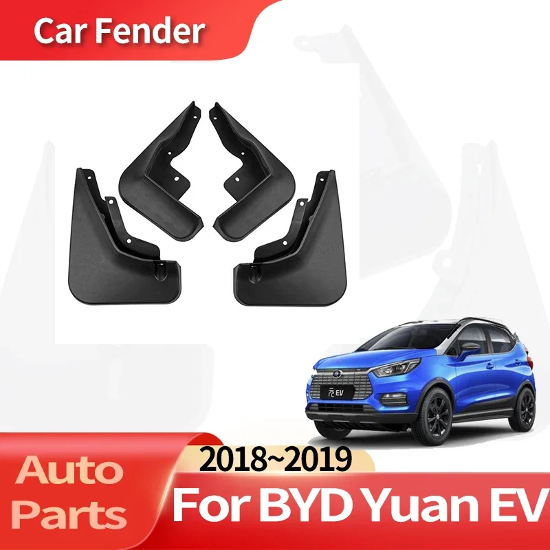 

Auto Accessories For BYD Yuan EV 2018～2019 Lining Car Fender Anti-sand Splash Mud Guard Skin Punch-free Installation Car Tools