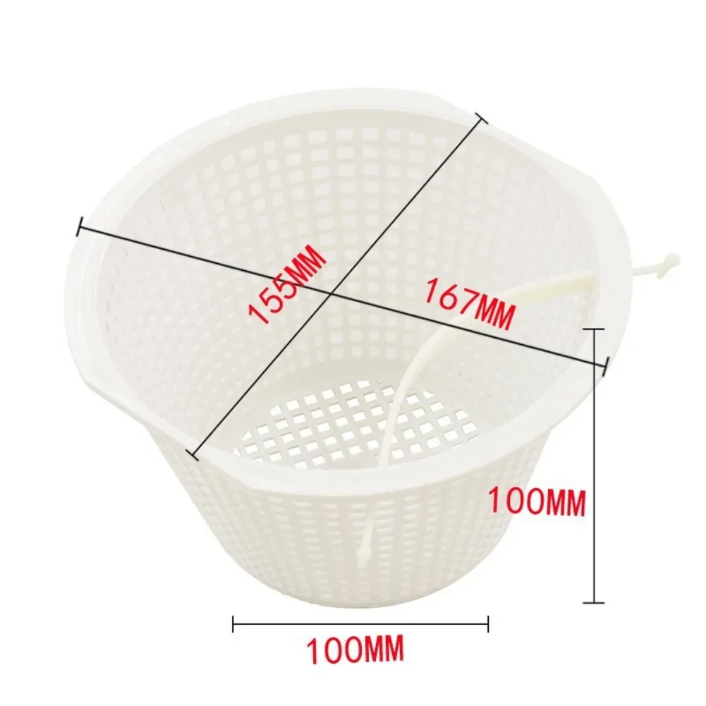 Filter Insert Pool Skimmer Basket For Pool Cleaning For Skimmer Maintenance Quick Installation Lightweight Plastic