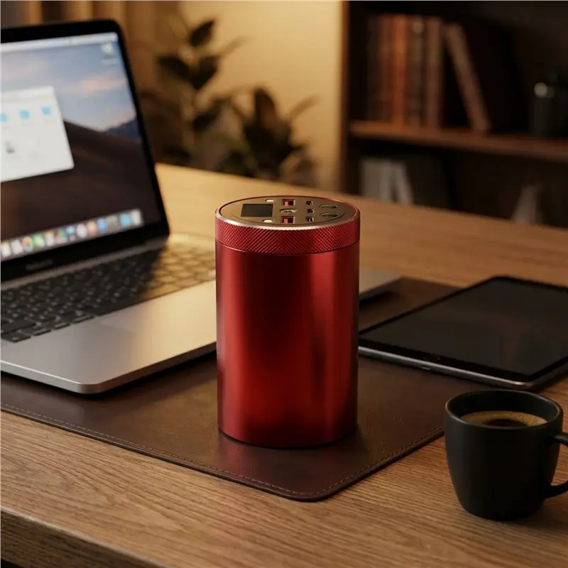 A98T DIY Powerbank Shell With Display For 7Cell 21700 Builds,Aluminum Housing And USB-A USB C DC5-12V Front Panel Setup