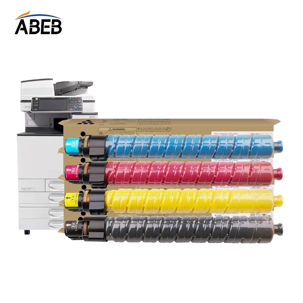 

1PCS MP C2500 Toner Cartridge For Ricoh MPC2000 MPC2500 C3000 High Yield Compatible Copier Color Toner BK:23000 Pages CMY:17000