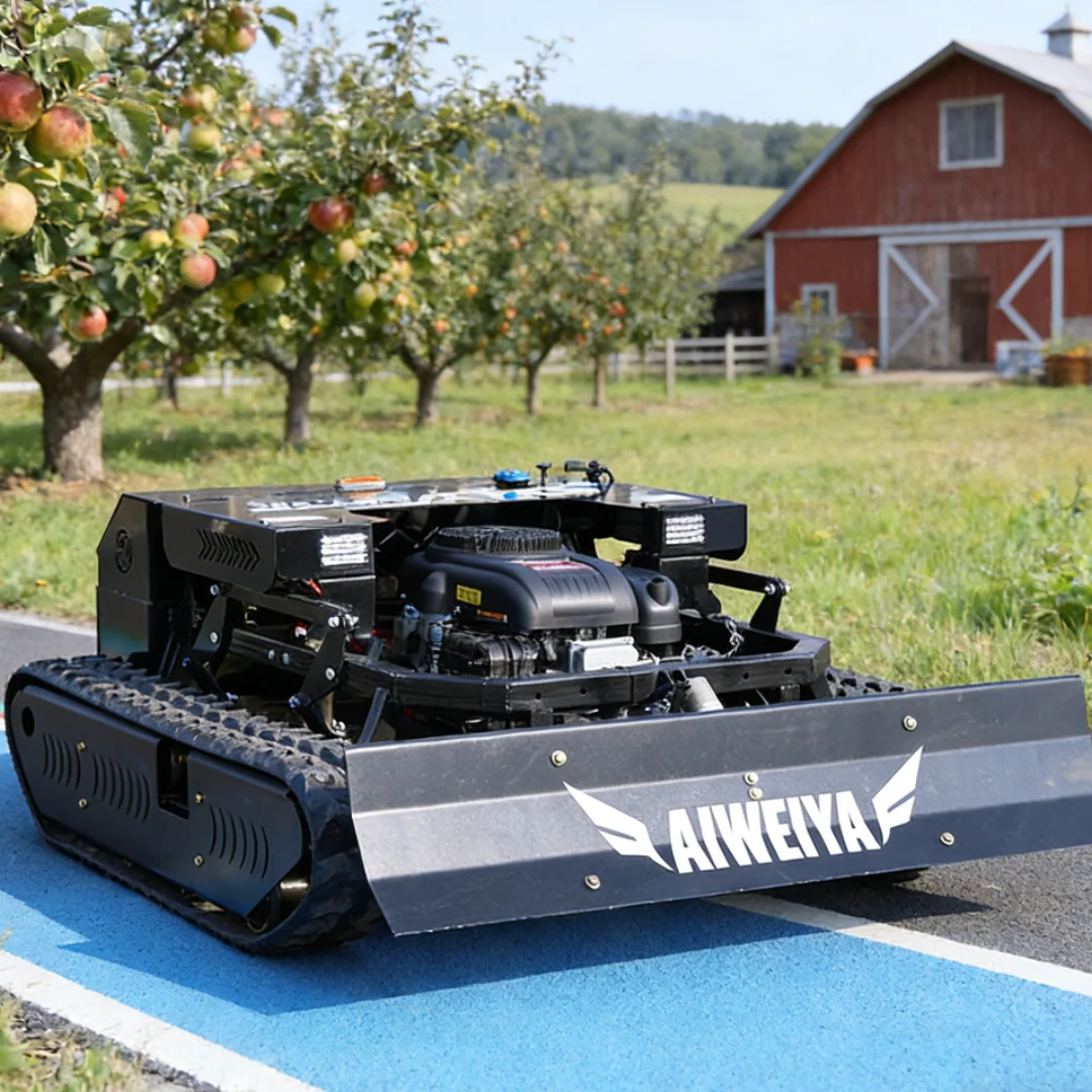 Customized factory wholesale tracked remote-controlled lawn mower CE EPA powerful robot lawn mower