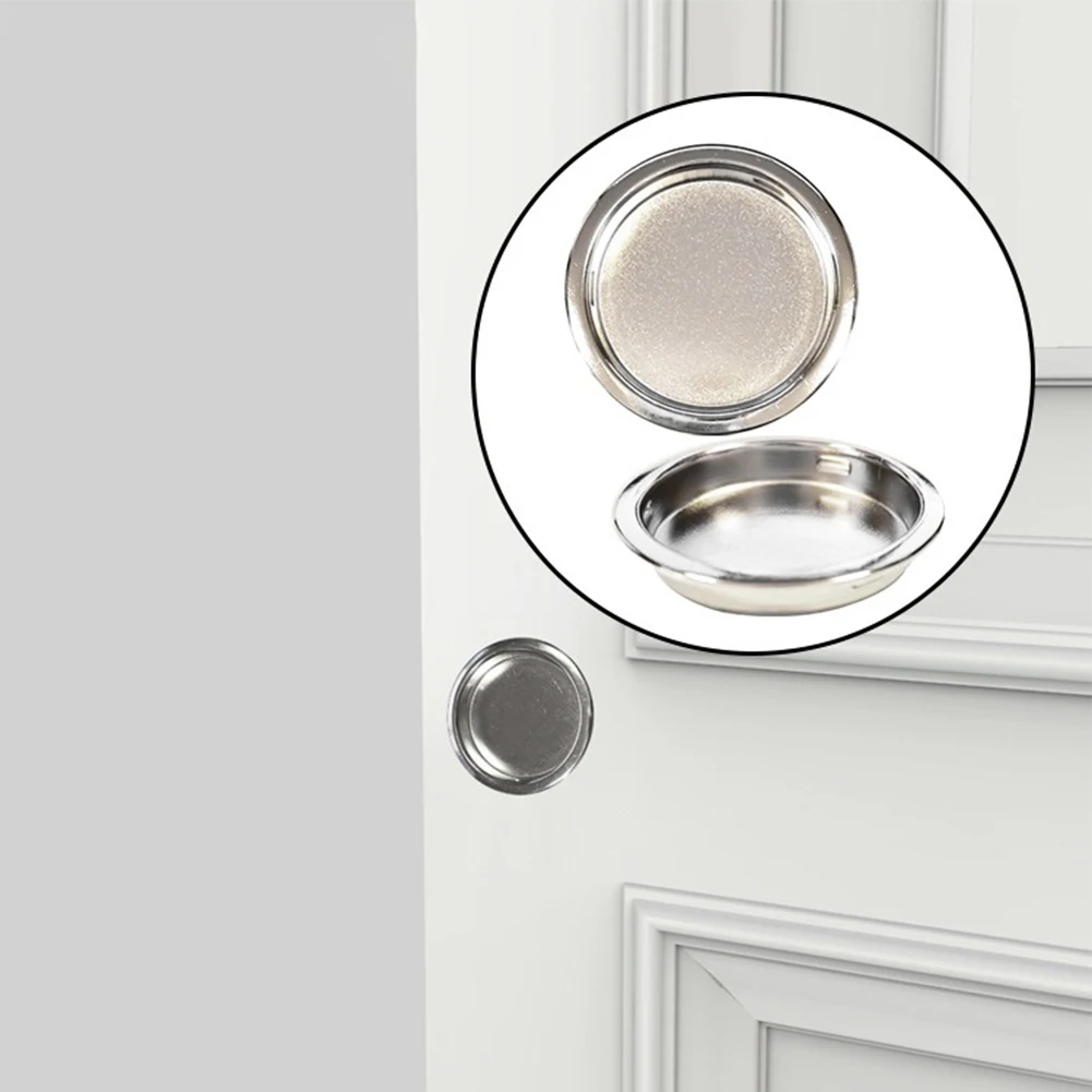 Round Sliding Door Handle Handle Handle Circular Flush Handle Iron Material Recessed For Various Sliding Doors