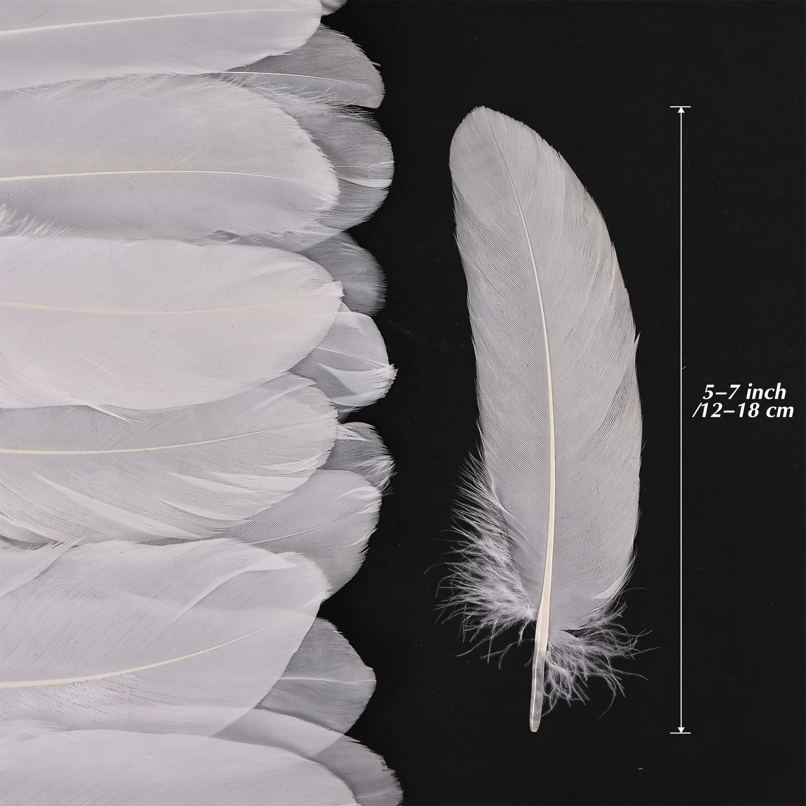 Natural Goose Feathers Plumes 10-17cm White Swan Feather Plume for Home Decoration Craft DIY Party Jewelry Decoration