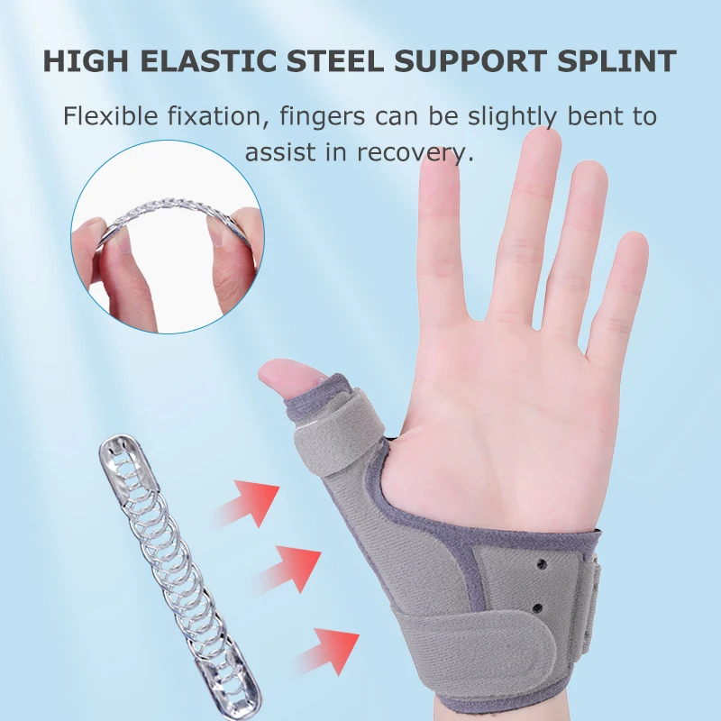 Lefeke Comfort Cool Thumb Splints Deformity and Contracture Thumb Strap Not Hinder Finger Function Thumb Brace Orthosis