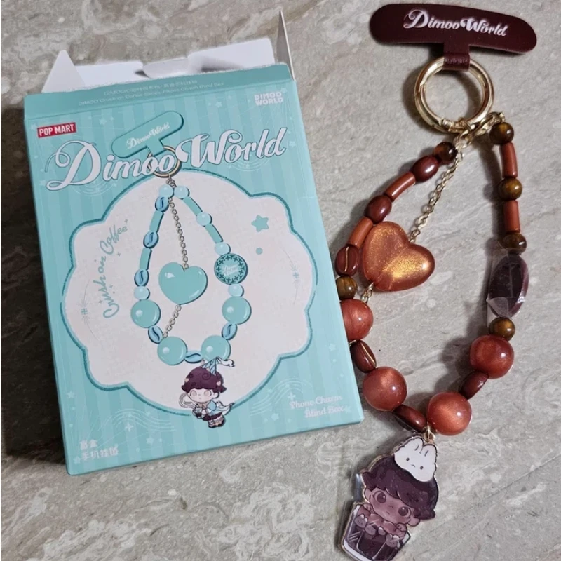 Genuine Pop Mart Blind Box Dimoo Phone Charm Cute Keychian Lovely Toy Desktop Ornament Birthday Gift Mysterty Box Model Gk - view 5