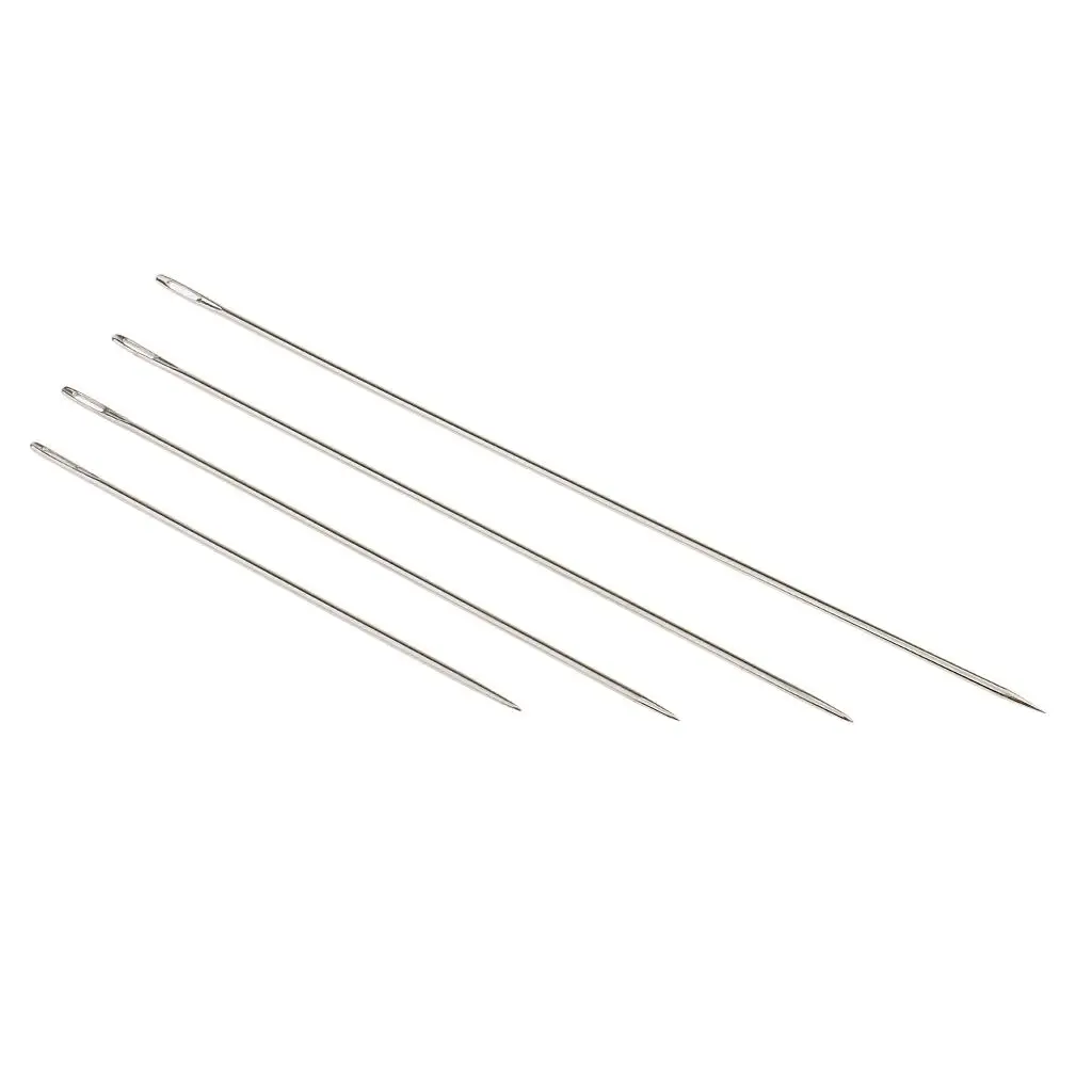 4 Assorted Sizes Long Hand Sewing Needles for Embroidery Mending Craft Case Sewing Sacks DIY Crafts Supplies