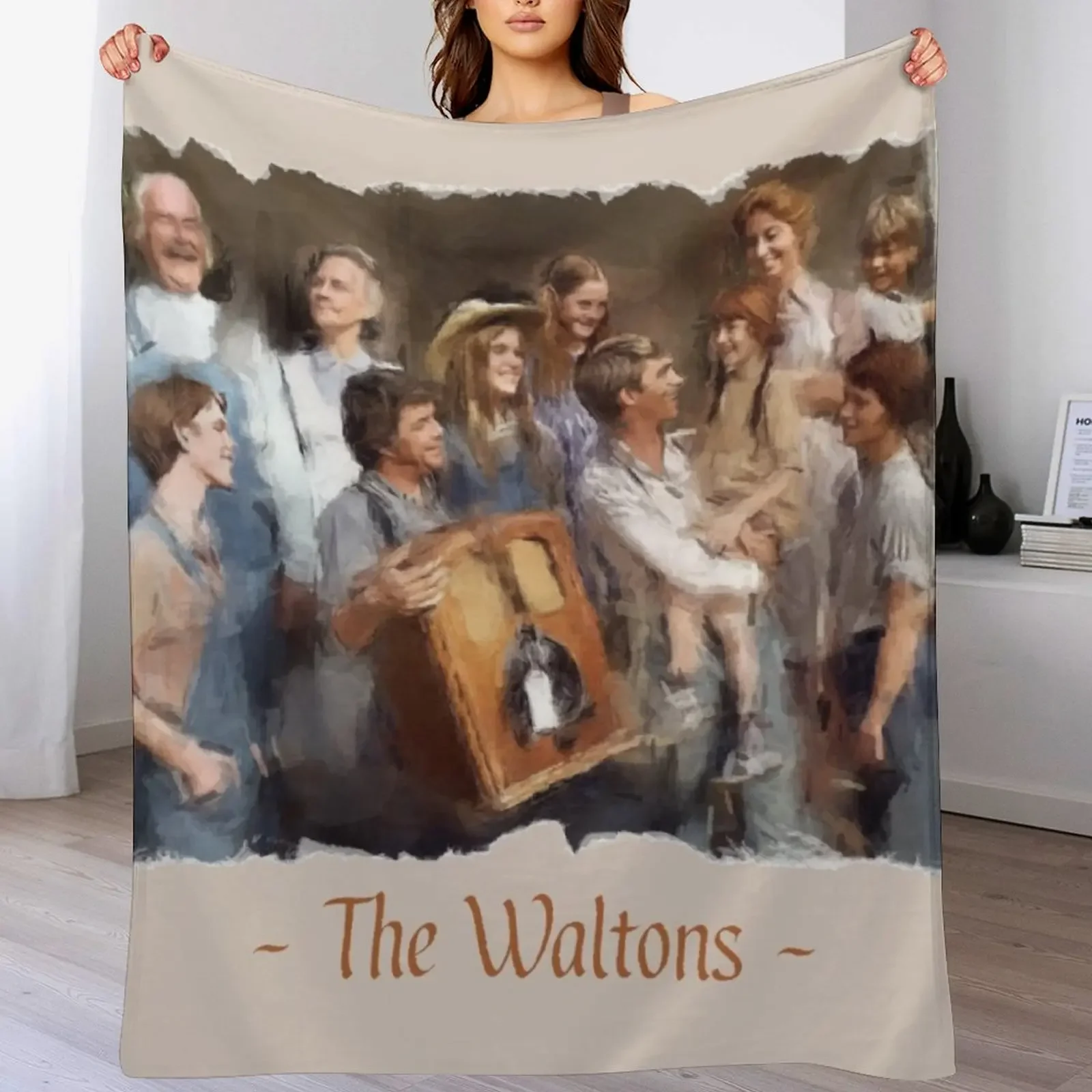 The Waltons TV Show Throw Blanket manga anime Blankets