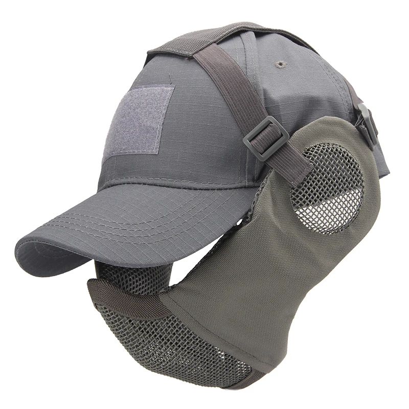 real-person-cs-field-ooting-wire-mask-face-protection-baseball-cap-separate-body-wargame-waterproof-bullet-down-equipment