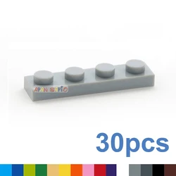 30pcs/lot DIY Blocks Building Bricks Thin 1X4 Educational Assemblage Construction Toys for Children Size Compatible With 3710