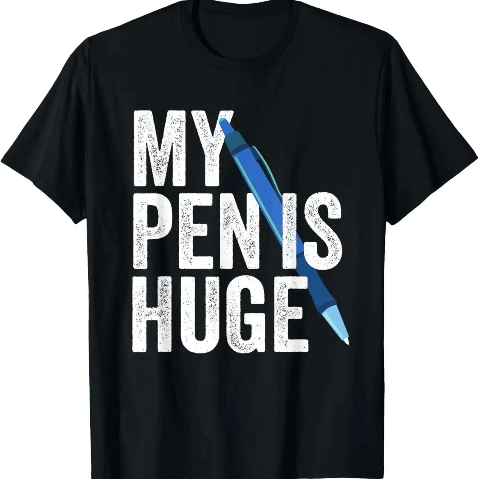 SALE My Penmanship Is Huge Funny Writer T Shirt vintage Washed homme Unisex graphic Top For Everyday Wear streetwear Soft