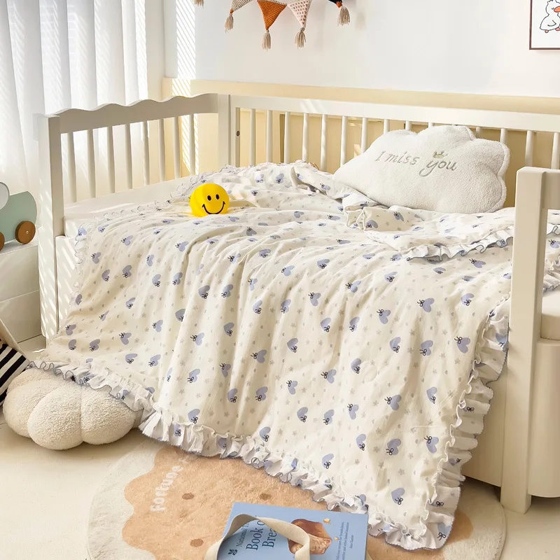 

Customizable 2025 spring and summer new cotton class A puff cotton printed summer quilt core air conditioner quilt