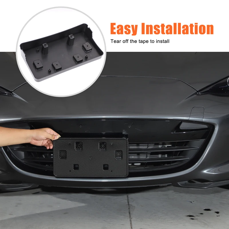 

Для 2016+ Mazda MX-5, нижняя рамка переднего номерного знака, ABS, углеродное волокно, автомобильные внешние аксессуары (версия для США)