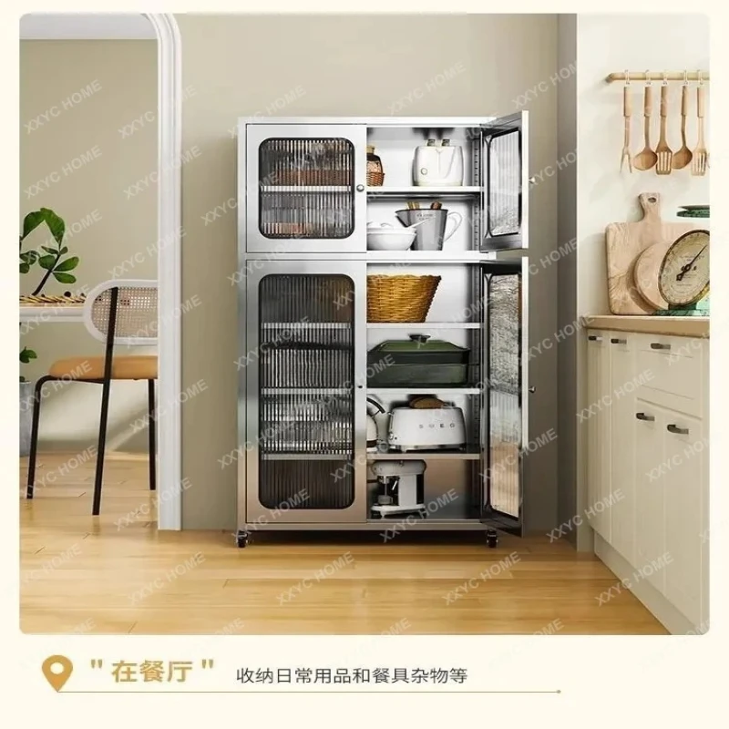 X-S  304 stainless steel dining side, kitchen, storage, mesh door breathable, storage cabinet HG