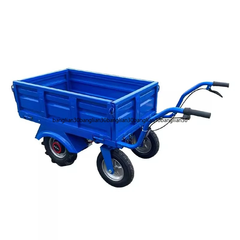 

Electric chicken bus agricultural tricycle with bucket trolley household two-wheeled truck orchard climbing transportation