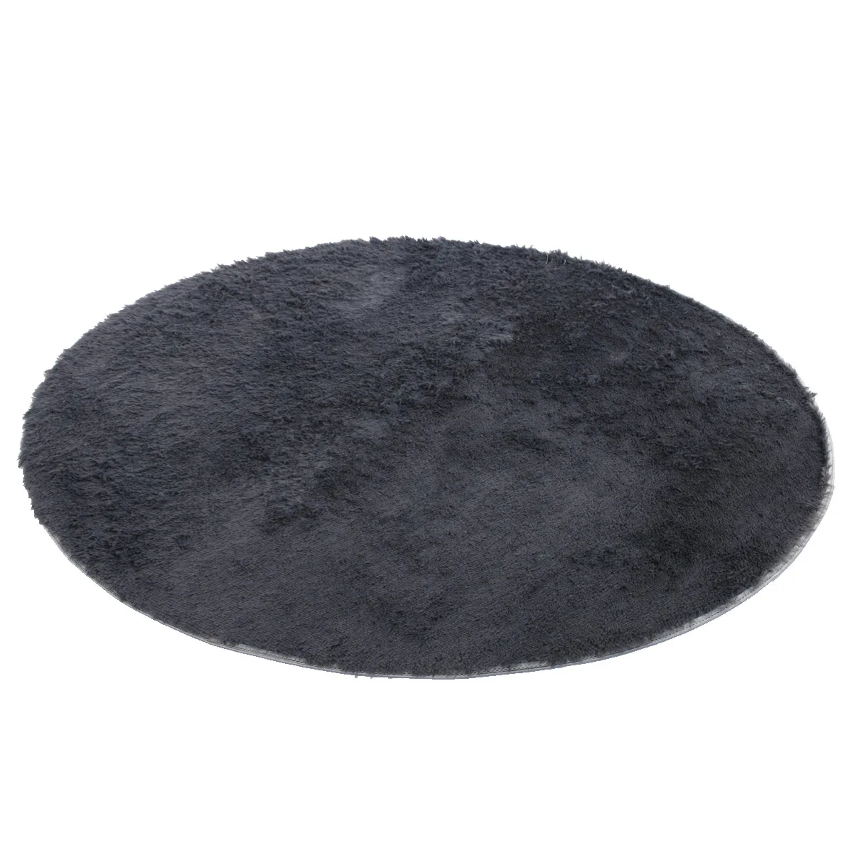 VIKAMA Silk Wool Round Hanging Basket Floor Mat For Living Room Swing Computer Chair Bedroom Bedside Rug Home Decoration