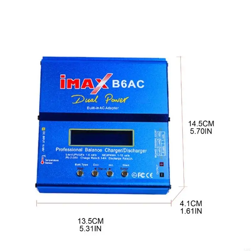 A3PC B6AC 80W Зарядное устройство для NIMH/NICD/LI-PO/LI-FE Зарядное устройство