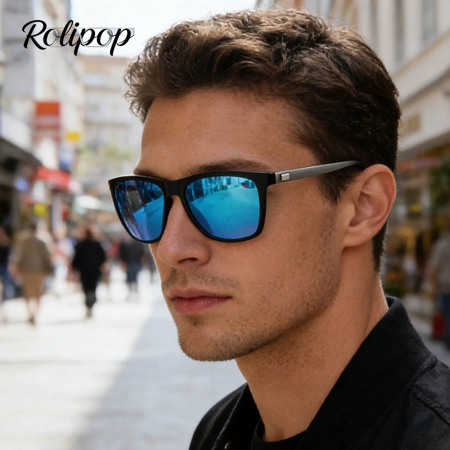 

Новые мужские поляризационные солнцезащитные очки 2025 года, ретро-квадратные, для вождения, для активного отдыха, с защитой UV400