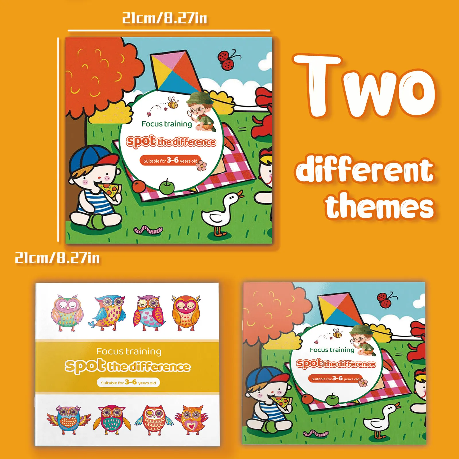 Kids Spot the Difference Workbook – Picture Comparison Games to Improve Focus and Observation Skills