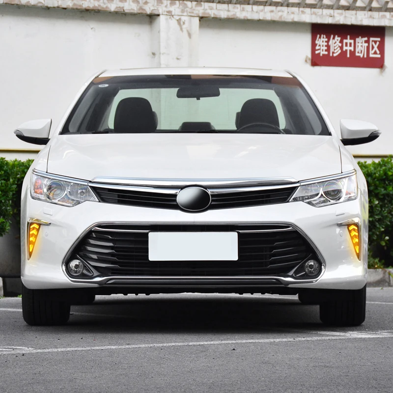 Enhance Visibility and Style with Waterproof LED DRL For Toyota Camry MK7 XV50 2015 2016 2017  Turn Signal Daytime Running Light