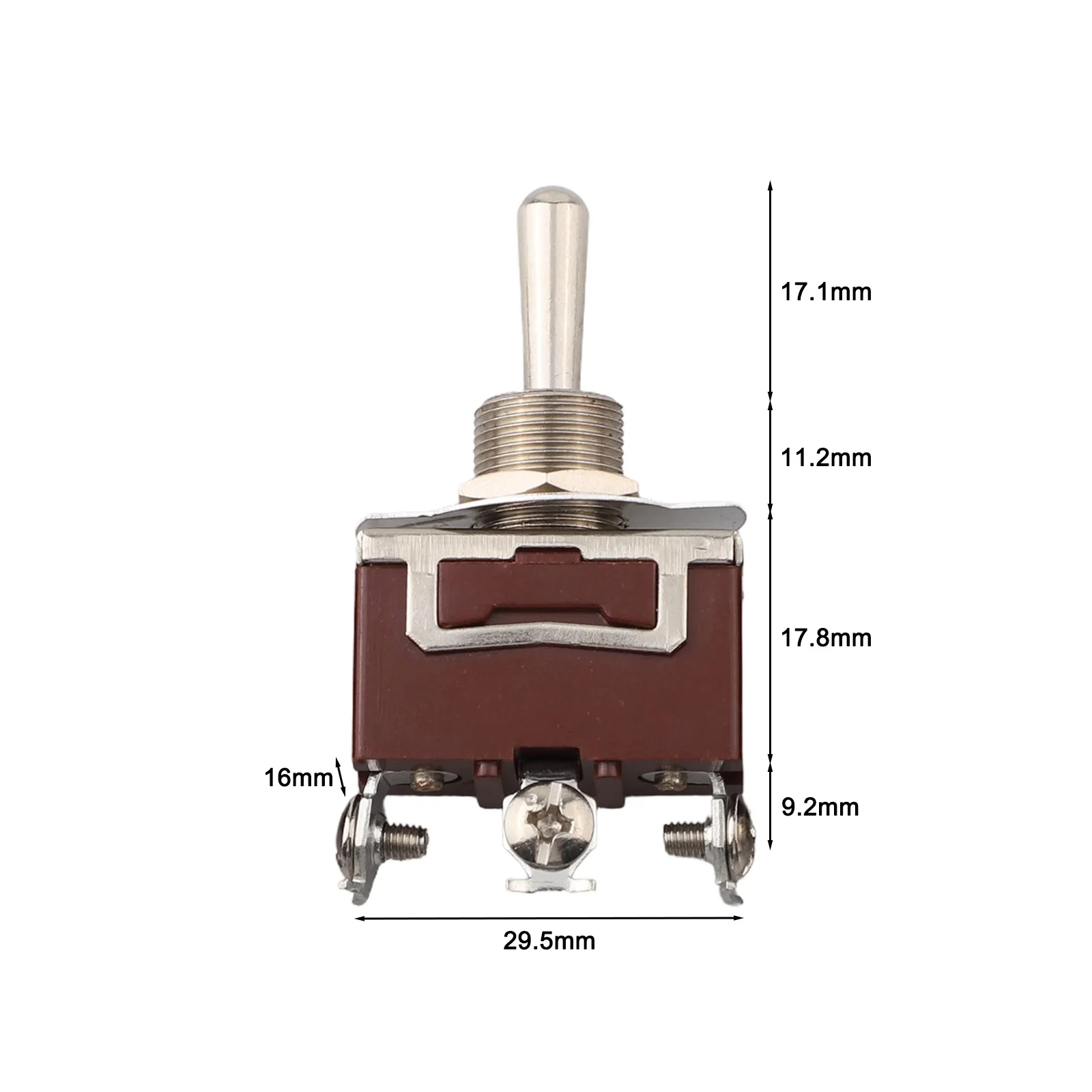 3PC Momentary Waterproof for toggle Switch Set SPDT (On) Off (On) 20A 125VAC Easy Wire Connections with Screw Terminals