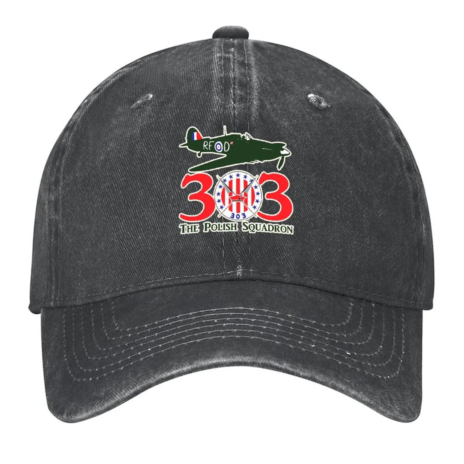 

Hurricane No. 303 Fighter Squadron RAF - English tagged - Clean Style Baseball Cap Icon Mountaineering Women's Beach Men's